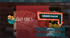 Desktop Screenshot of krazykarlspizza.com